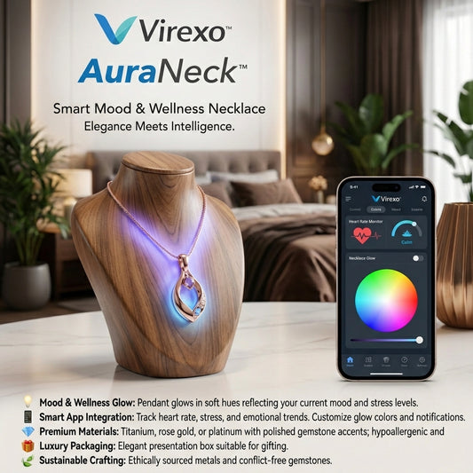 Virexo AuraNeck™  Smart Mood & Wellness Necklace