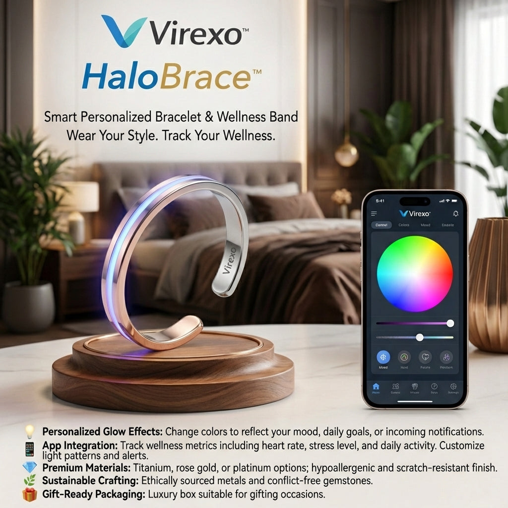 Virexo HaloBrace™  Smart Personalized Bracelet & Wellness Band