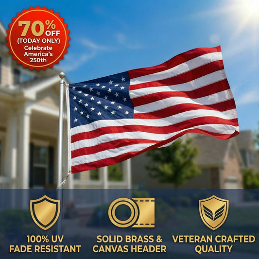 American Flag – Celebrate 250 Years of Freedom 🇺🇸 | 70% OFF🔥 Last Day Sale